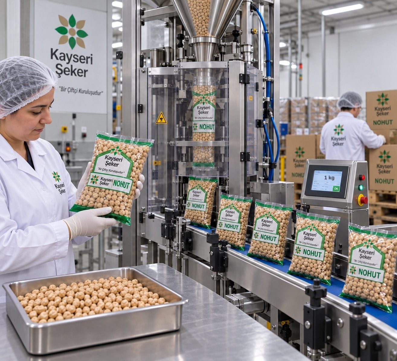 Yerli koçbaşı nohut paketleme